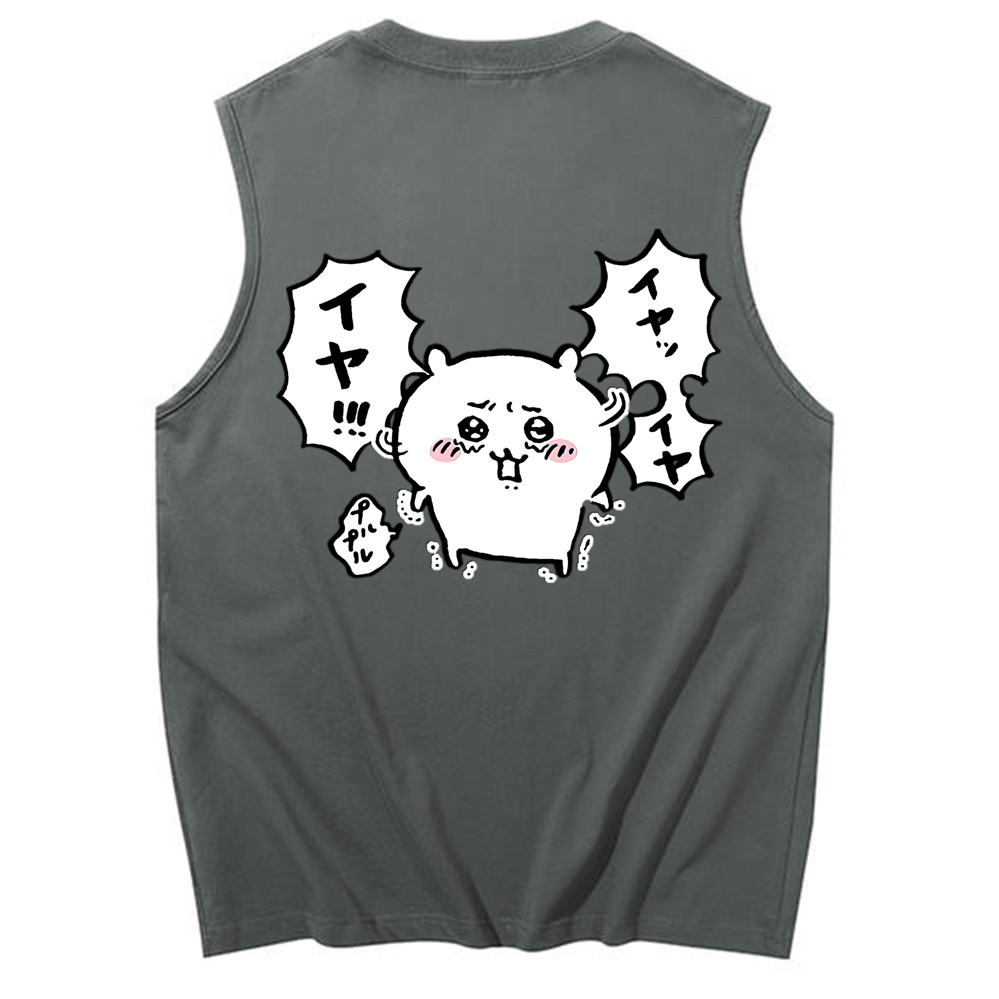 （画像用） ちいかわ ちいかわ Chii-kawa chiikawa コットン100％タンクトップ（背面プリント）
